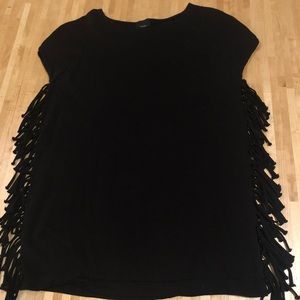 Black Frilly Mini Dress